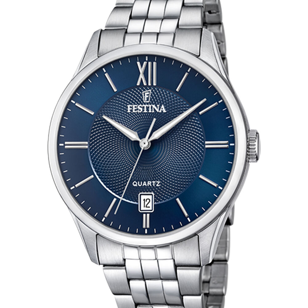 Reloj F20425/2 Festina Azul Acero Hombre Acero Clásico image number 0.0